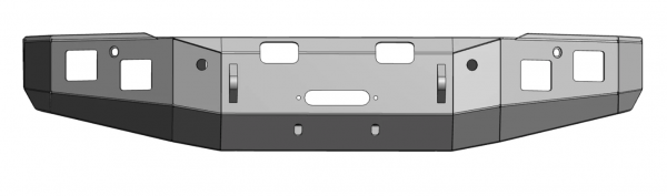 2015-2019 Chevrolet - 2500/3500 Brute Front Bumper - Image 4