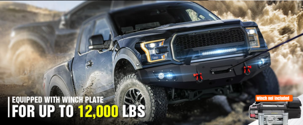 2017-2022 Ford - F250/F350/F450 Super Duty Carbon Steel Front Bumper - Image 6