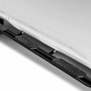 "Image showing wheel-to-wheel side steps installed on a Ford Superduty F-250 and F-350 truck, enhancing accessibility and style."