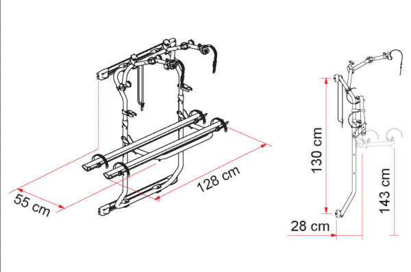 Sprinter Vans FIAMMA 200 DJ Bike carriers - Image 2