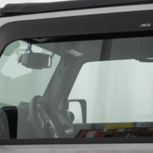 Ford Transit 2016-2022 Smoke Tinted Front Window Rain and Wing Deflectors