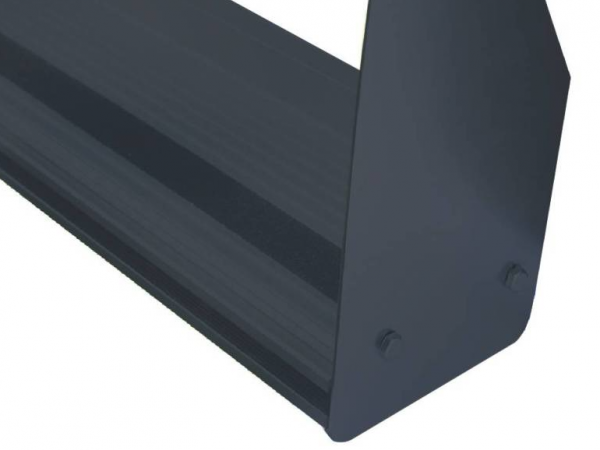 1992-2015 Ford E-Series E-150 | E-250 | E-350 | E-450 Van Commercial Black Powder Coated Aluminum Running Boards - Image 2