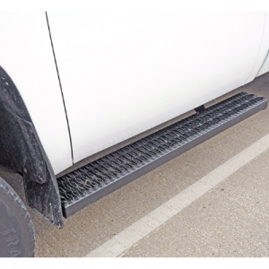 Ford E-Series E-150 E-250 E-350 E-450 Van DZ 7 inch Grip Step Custom Black Steel Running Boards