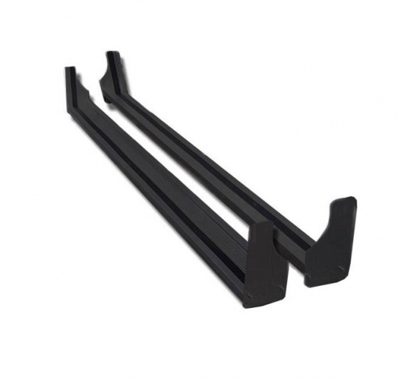 1992-2015 Ford E-Series E-150 | E-250 | E-350 | E-450 Van Commercial Black Powder Coated Aluminum Running Boards - Image 5