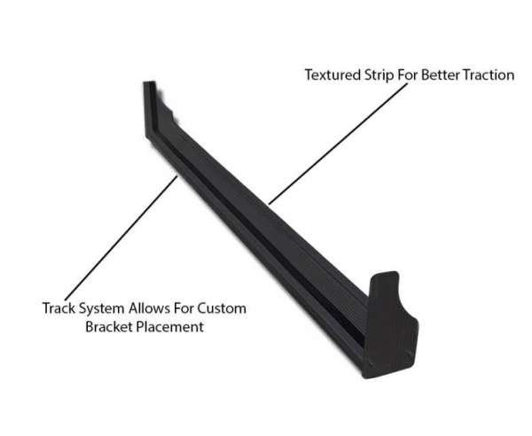 1992-2015 Ford E-Series E-150 | E-250 | E-350 | E-450 Van Commercial Black Powder Coated Aluminum Running Boards - Image 4
