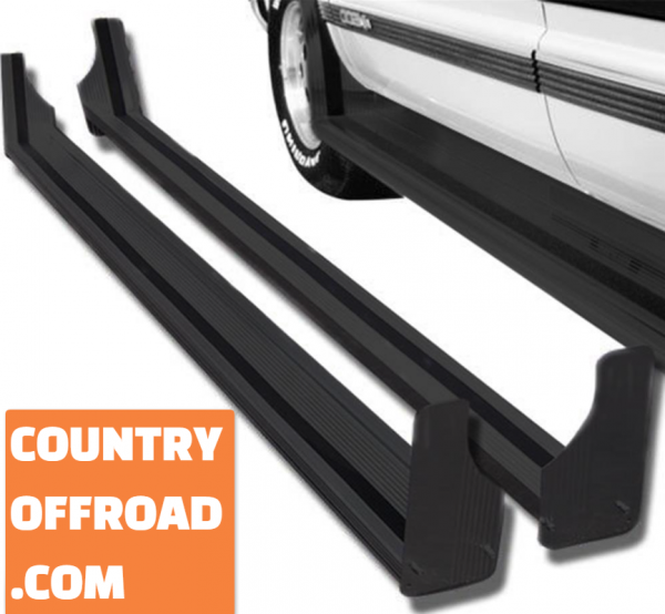 1992-2015 Ford E-Series E-150 | E-250 | E-350 | E-450 Van Commercial Black Powder Coated Aluminum Running Boards