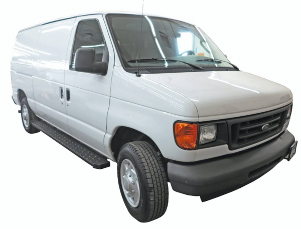 1999-2014 Ford E-Series E-150 | E-250 | E-350 | E-450 Van Black Powder Coated Steel Running Boards - Image 3