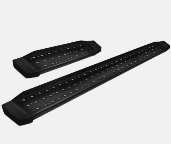 1999-2014 Ford E-Series E-150 | E-250 | E-350 | E-450 Van Black Powder Coated Steel Running Boards - Image 4
